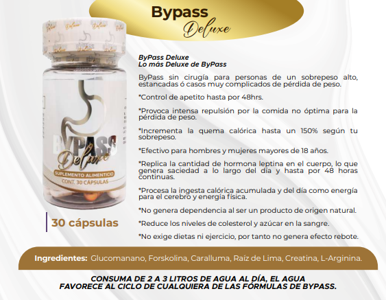ByPass Deluxe 30 Cápsulas