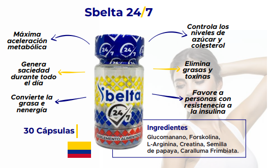 Sbelta 24/7 con 30 Cápsulas
