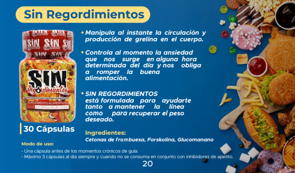 Sin Regordimientos con 30 Cápsulas