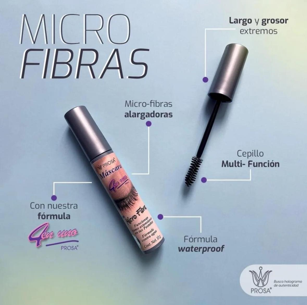 Rimel Micro Fibras Máscara 4 en uno PROSA