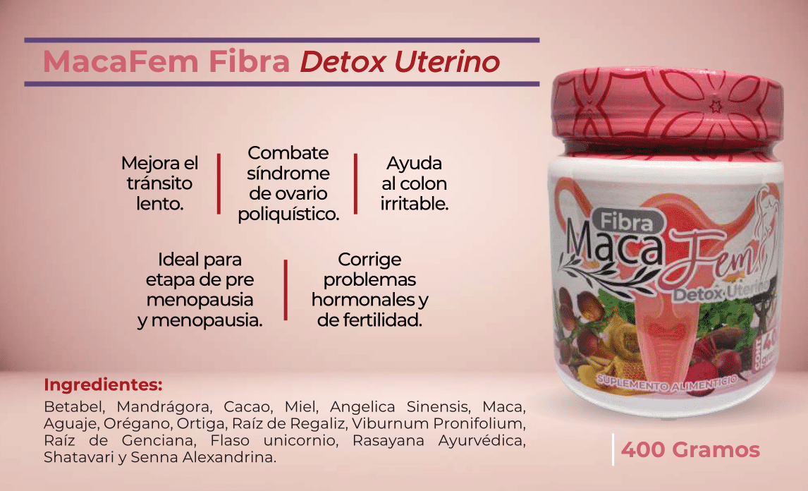 MacaFem Fibra Detox Uterino 400g