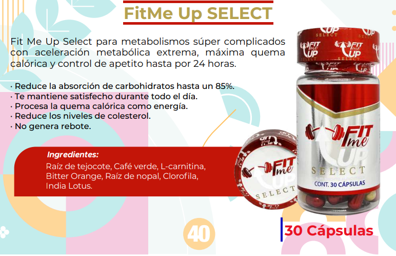 Fit Me Up Select 30 Cápsulas