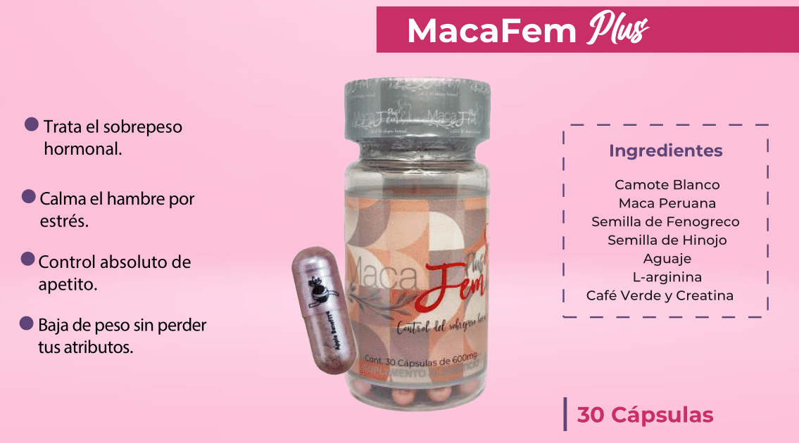 MacaFem Plus 30 Cápsulas